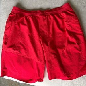 Men’s lululemon athletica Red Athletic Shorts running etc with liner